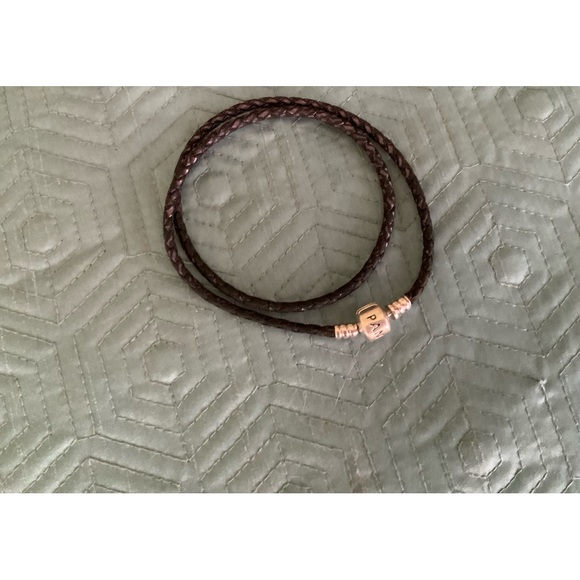 Pandora Double Leather Bracelet - Picture 1 of 2